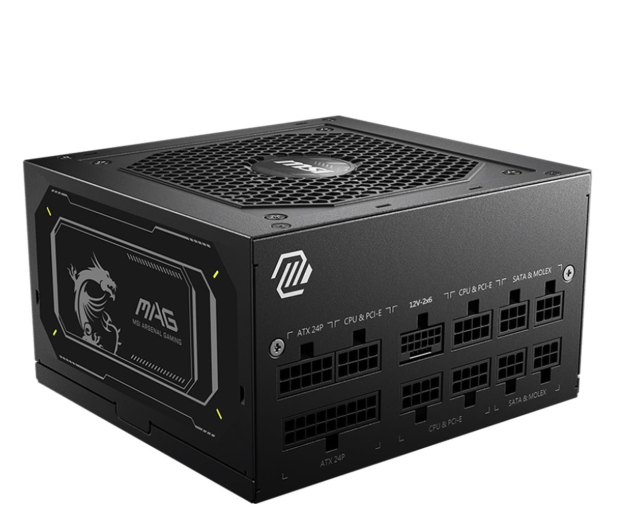 MSI A850GL II 850W 80 Plus Gold ATX 3.1 - 1316276 - zdjęcie 4